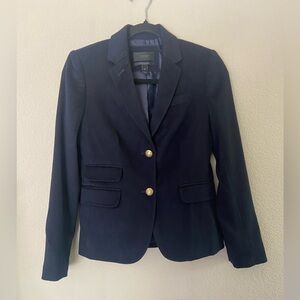 J. Crew women’s Navy Blue Schoolboy Blazer 100% Loro Piana Cashmere Luxury Sz 00